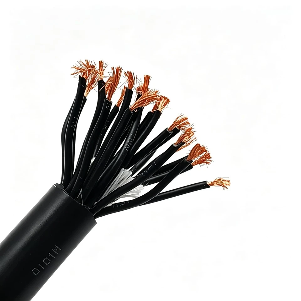 Kohandatud PVC-kaabel 24*18AWG, NBR-kattega vaskjuht, keeratud, õli- ja kulumiskindel, CNC-tööpinkide jaoks